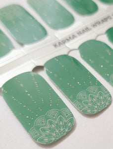 Emerald Mandalas - Karma Exclusive Nail Wraps