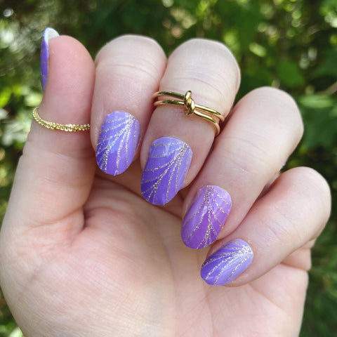 Purple Palms - Karma Exclusive Nail Wraps