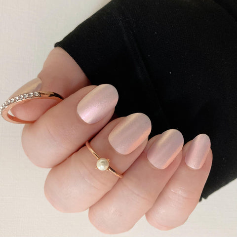 Image of Magic Peach Luxury Nail Wraps (Color Shift)