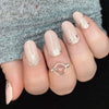 Pinky Nude Sequins Nail Wraps