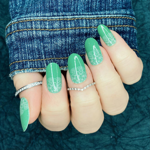 Image of Emerald Mandalas - Karma Exclusive Nail Wraps