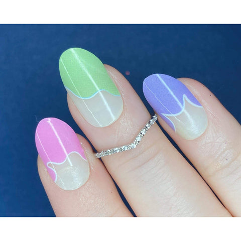 Image of Luxury Dripping French Mani Nail Wraps