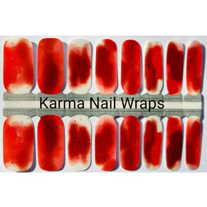 Crimson Sprinkles Nail Wraps