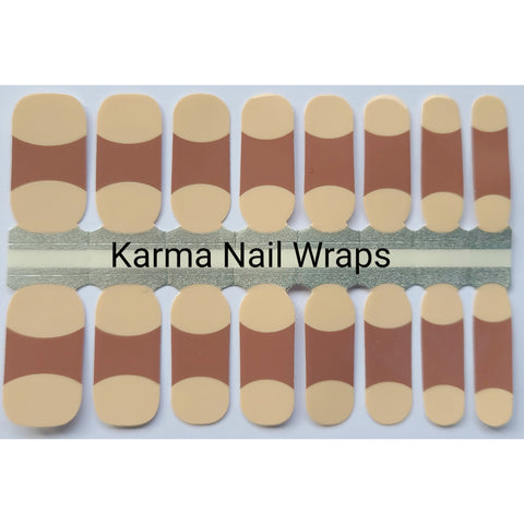 Image of Neutral Nude French Mani Nail Wraps