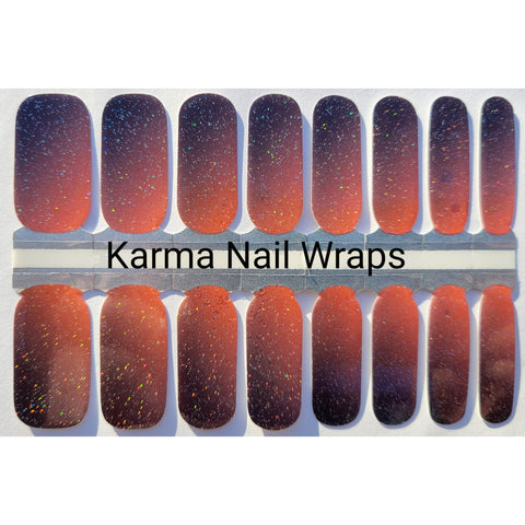 Image of Burnt Orange Ombre - Karma Exclusive Nail Wraps