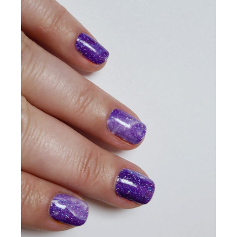 Image of Purple Marble Glitter Nail Wraps