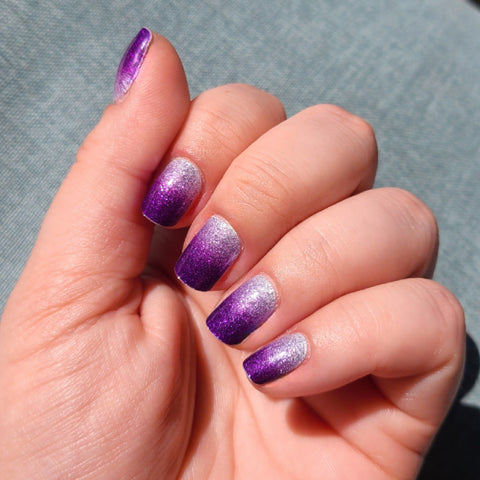 Image of Purple Dimensions Nail Wraps