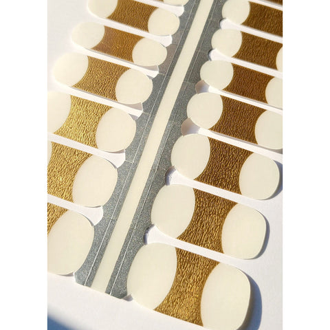 Image of Gold Tip French Mani Nail Wraps