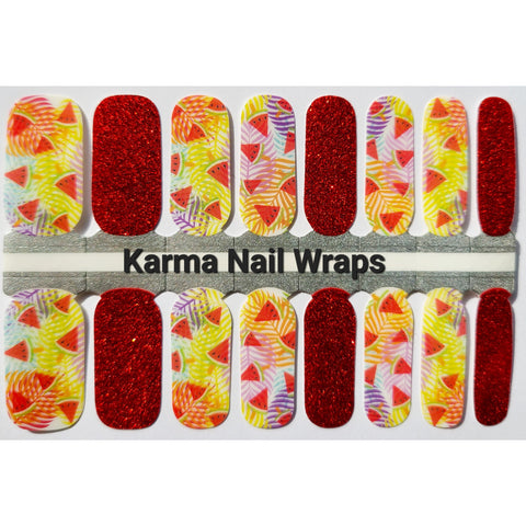 Image of Sizzling Watermelon - Karma Exclusive Nail Wraps