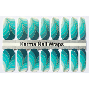Teal Palms - Karma Exclusive Nail Wraps