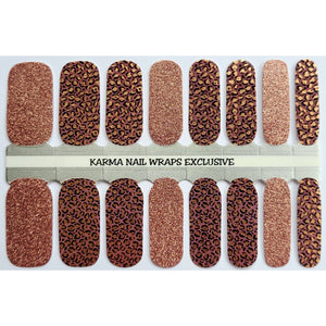 Radiant Copper Leopard - Karma Exclusive Nail Wraps