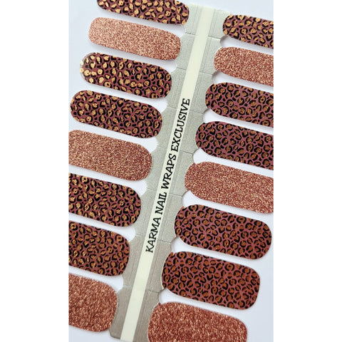 Radiant Copper Leopard - Karma Exclusive Nail Wraps