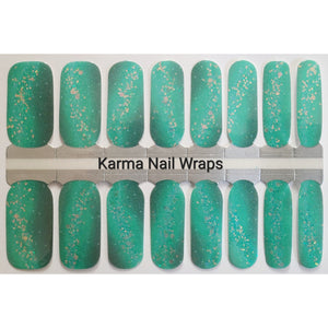 Polished Amazonite Nail Wraps