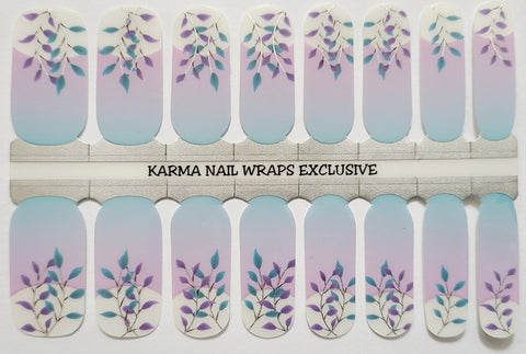 Image of Fancy Flora French Mani - Karma Exclusive Nail Wraps