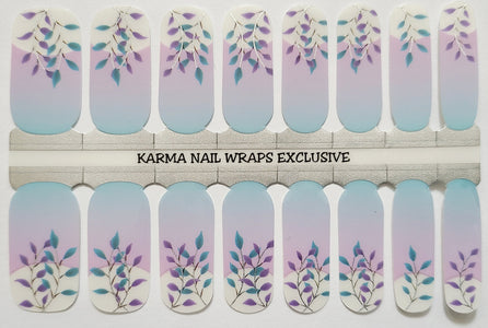 Fancy Flora French Mani - Karma Exclusive Nail Wraps