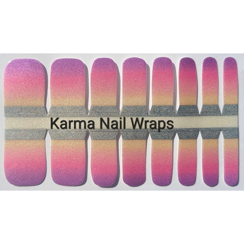 Blushing Shimmer Luxury Toe Nail Wraps