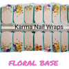Floral Base Nail Wraps