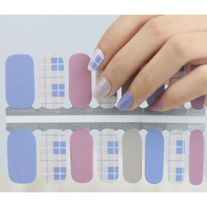 Muted Plaid Nail Wraps