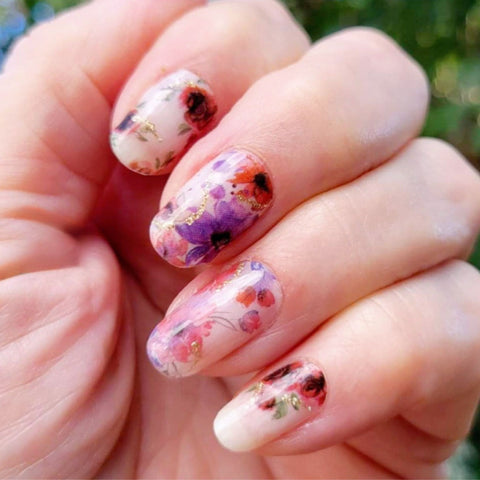 Image of Luxury Pressed Flowers Nail Wraps