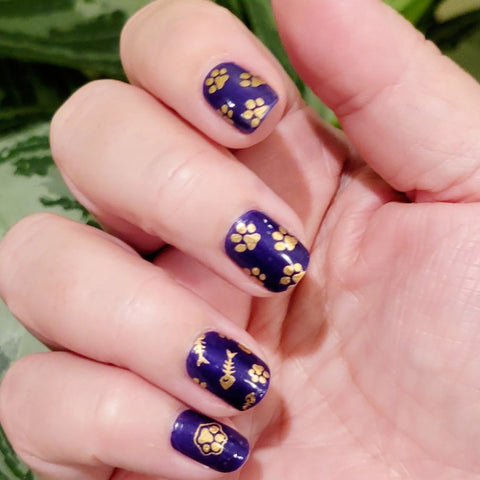 Image of Puppy & Kitty Prints Overlay Nail Wraps