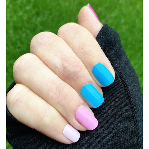 Image of Pink and Blues Nail Wraps