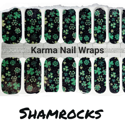 Image of Shamrocks Nail Wraps