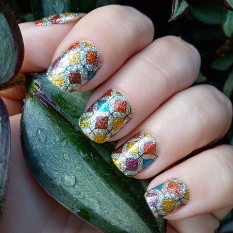 Stained Glass Nail Wraps