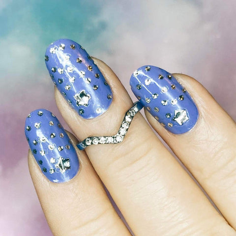 Image of Star Crossed Clear Overlay Luxury Nail Wraps