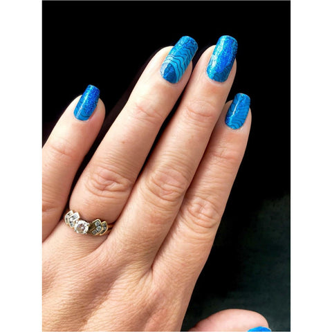 Image of Blue Agate Nail Wraps - Karma Nail Wraps