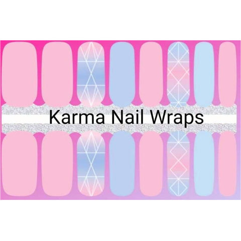 Image of Cotton Candy Palace Nail Wraps - Karma Nail Wraps