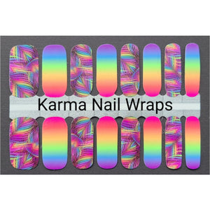 Glowing Palms Nail Wraps - Karma Nail Wraps