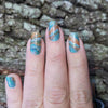 Jade Marble Glitter Nail Wraps