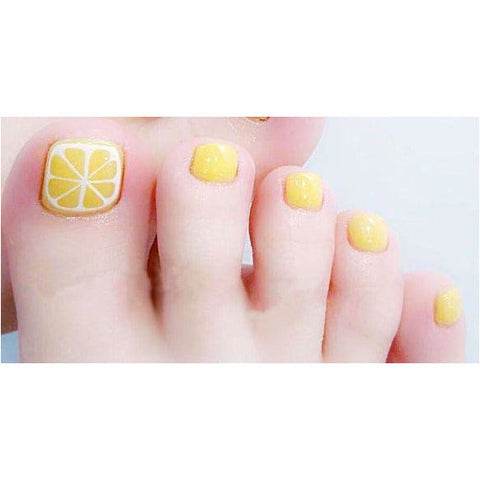 Image of Lemons Toe Nail Wraps - Karma Nail Wraps