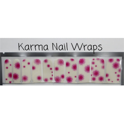 Image of Lux Pink Cosmos Nail Wraps - Karma Nail Wraps