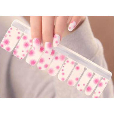 Image of Lux Pink Cosmos Nail Wraps - Karma Nail Wraps