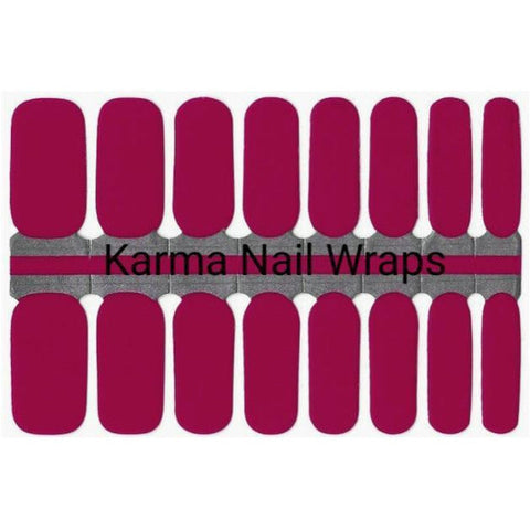 Magenta Solid Nail Wraps - Karma Nail Wraps