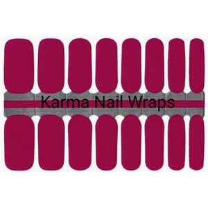 Magenta Solid Nail Wraps - Karma Nail Wraps