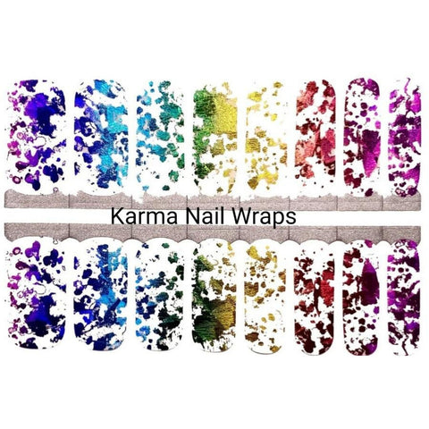 Paint Splatter (Overlay) Nail Wraps - Karma Nail Wraps