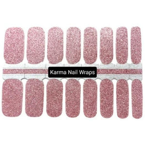 Pink Gold Nail Wraps - Karma Nail Wraps