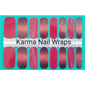 Poised Pink Mixer Nail Wraps - Karma Nail Wraps
