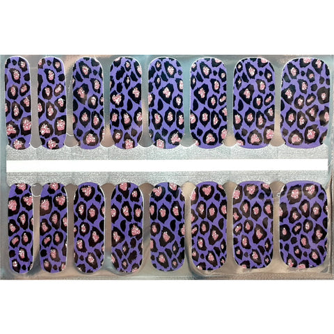 Image of Purple Leopard Nail Wraps - Karma Nail Wraps