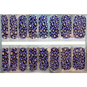 Purple Leopard Nail Wraps - Karma Nail Wraps