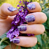 Purple Mosaic Nail Wraps