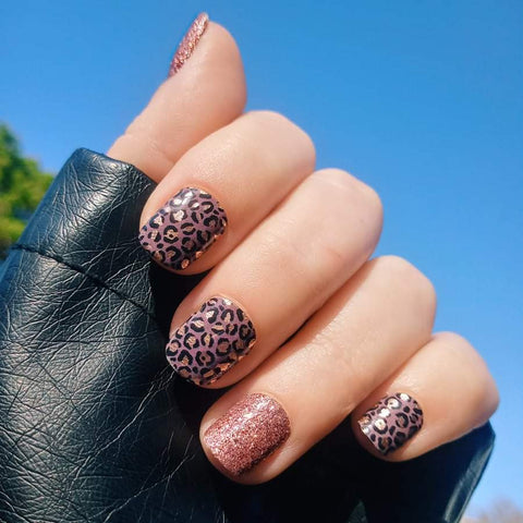 Image of Radiant Copper Leopard - Karma Exclusive Nail Wraps