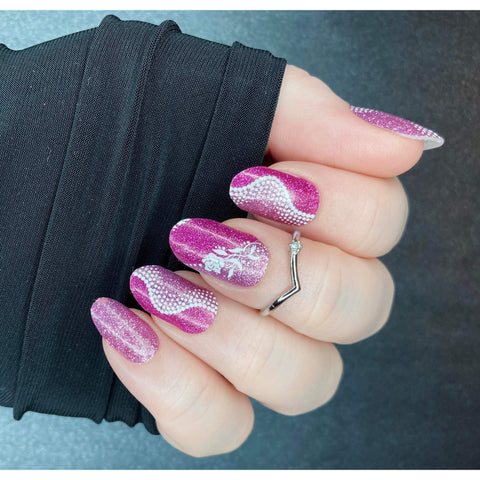 Image of Happening Pink Glitter - Karma Exclusive Nail Wraps