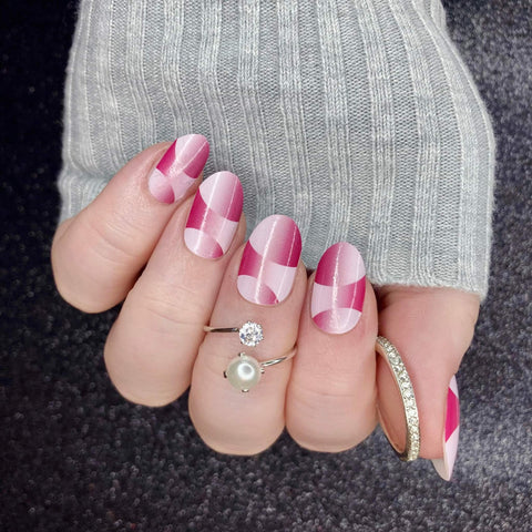 Image of 3D Pink French Mani Nail Wraps