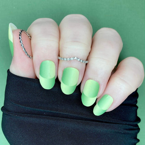 Image of Green 3D French Nail Wraps