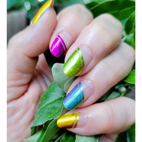Image of French Holo Rainbow - Karma Exclusive Nail Wraps