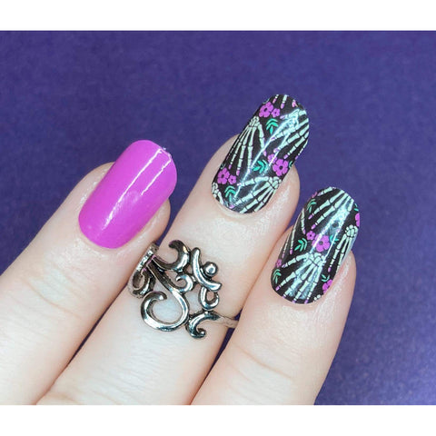 Image of Reaching Out Nail Wraps (GLOW IN THE DARK)