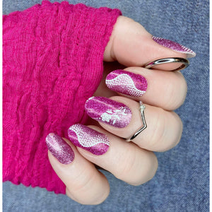 Happening Pink Glitter - Karma Exclusive Nail Wraps